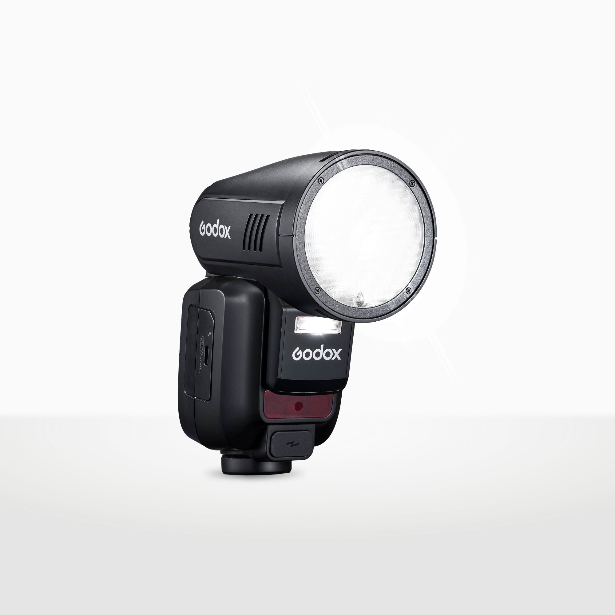 Flash de cámara Godox V100 TTL con cabezal redondo para Canon