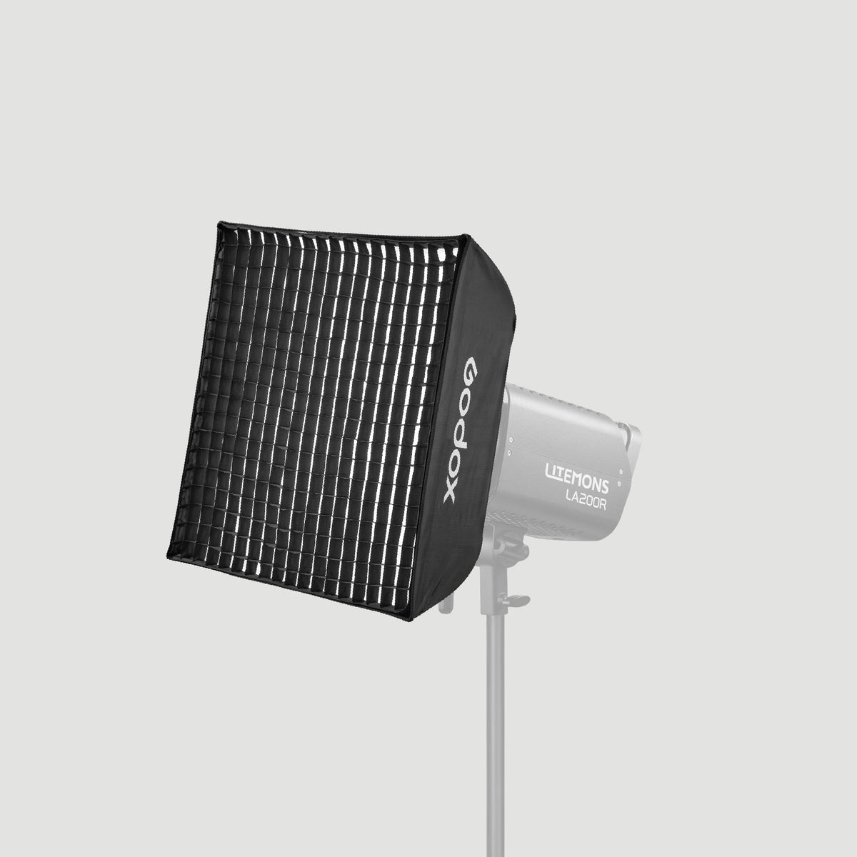 Softbox Godox cuadrado SB-FW6060 de 60 x 60 cm con grilla y anillo adaptador de montura Bowens