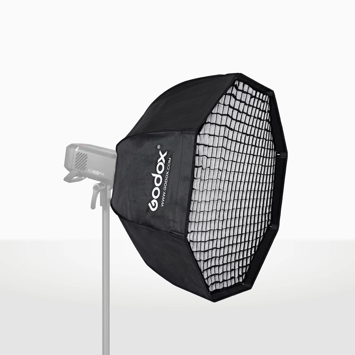 Softbox Godox octagonal SB-FW120 de 120 cm con grilla y anillo adaptador de montura Bowens