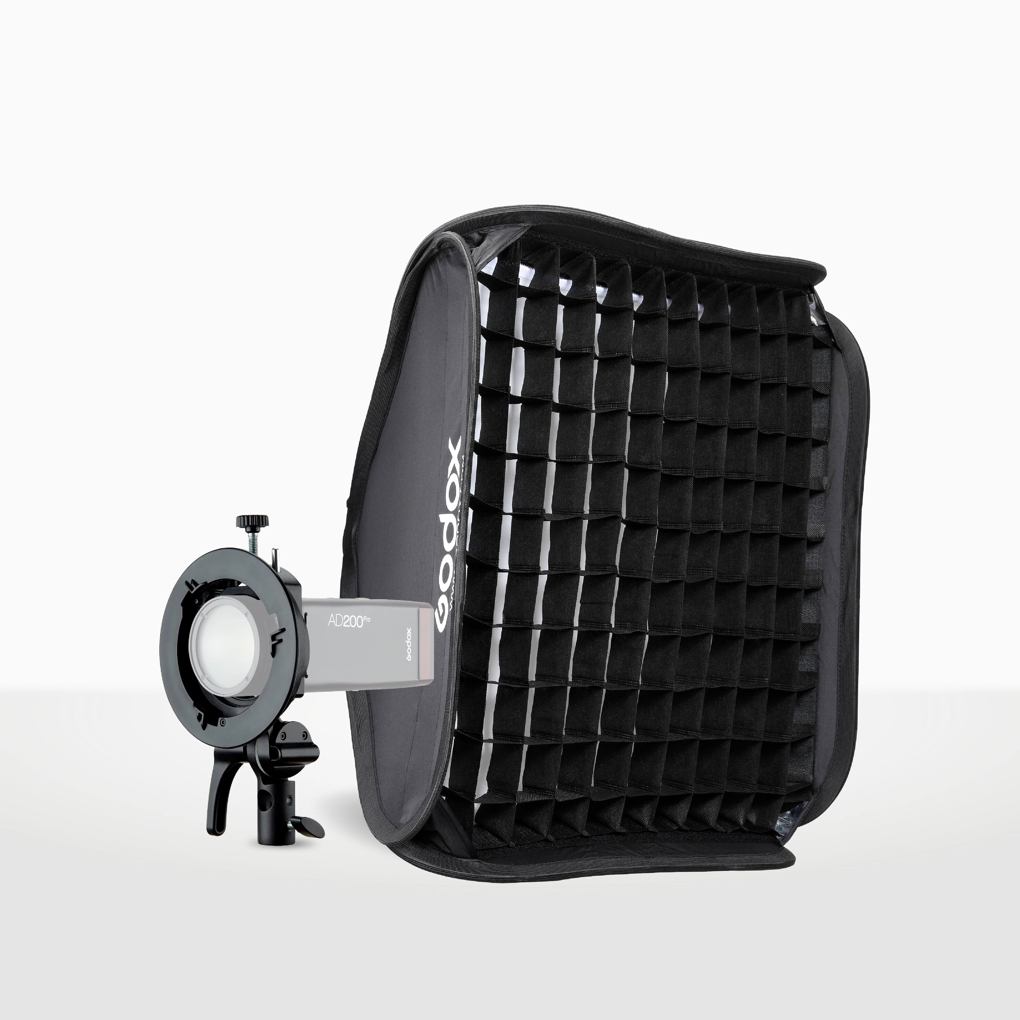 Kit Softbox Godox SGGV6060 de 60 x 60 cm con adaptador a Bowens S2 y grilla para Flashes de Zapata y Portátiles