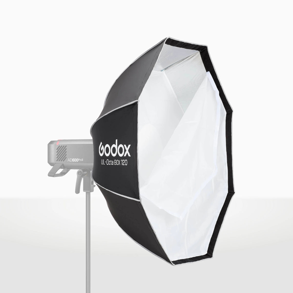 Softbox Godox octagonal UL-BOX-OCTA-120 de armado rápido de 90 cm con grilla y anillo adaptador de montura Bowens