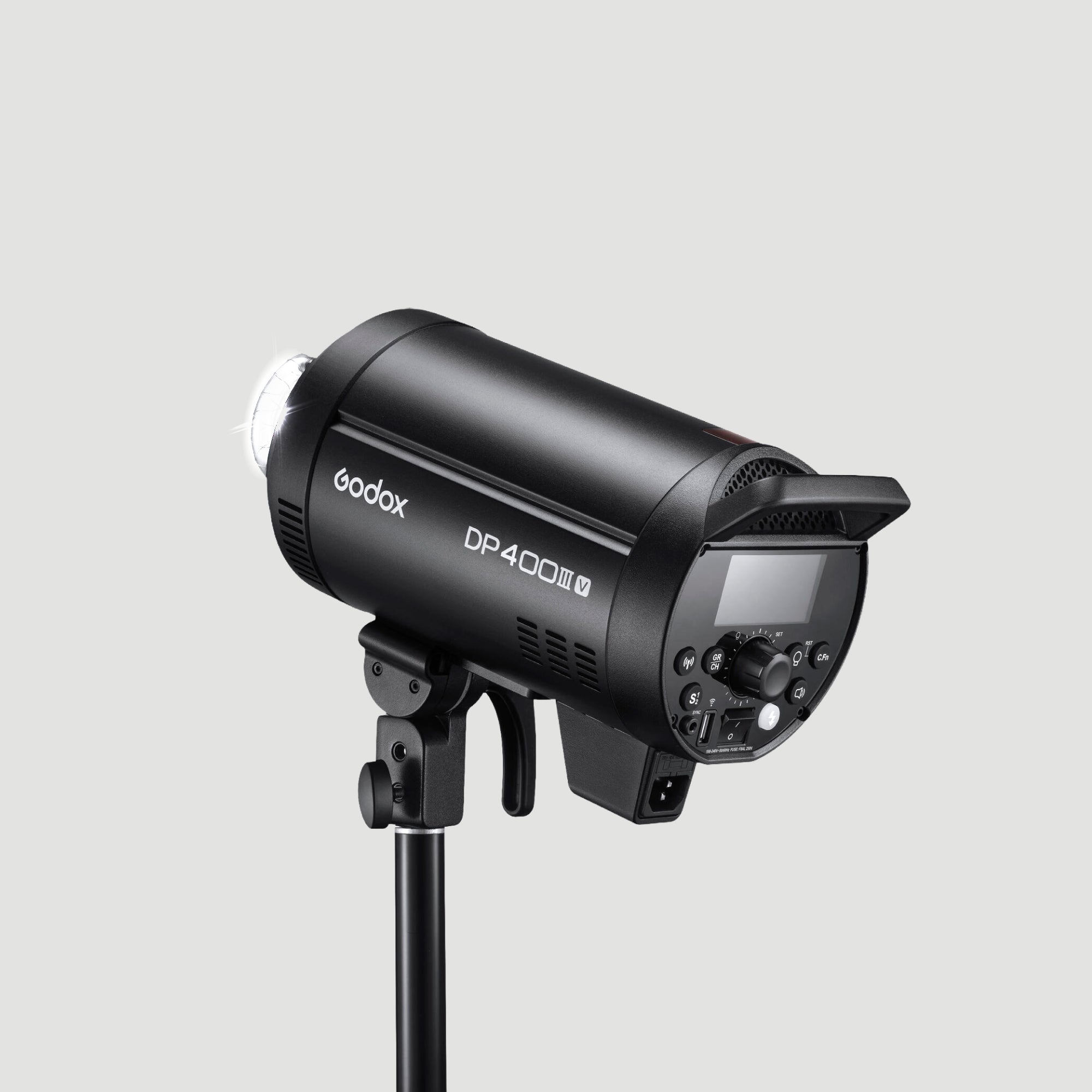 Flash para estudio Godox DP400III-V de 400W con Luz LED de modelado