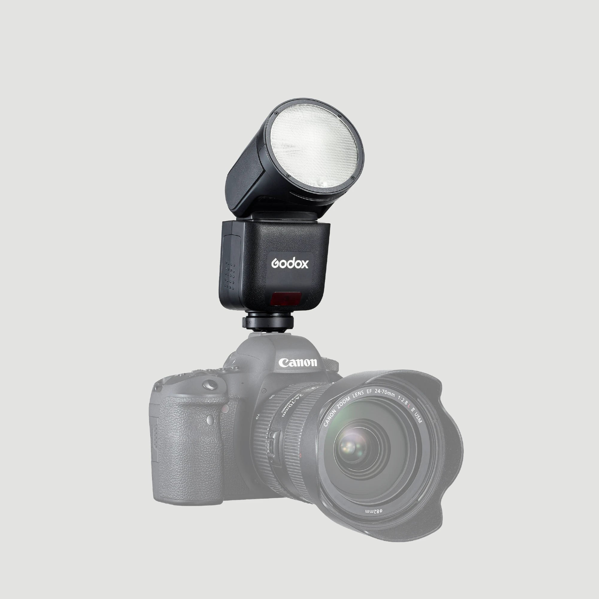 Mini Flash de Cámara Godox V1 mid TTL para flashes Canon