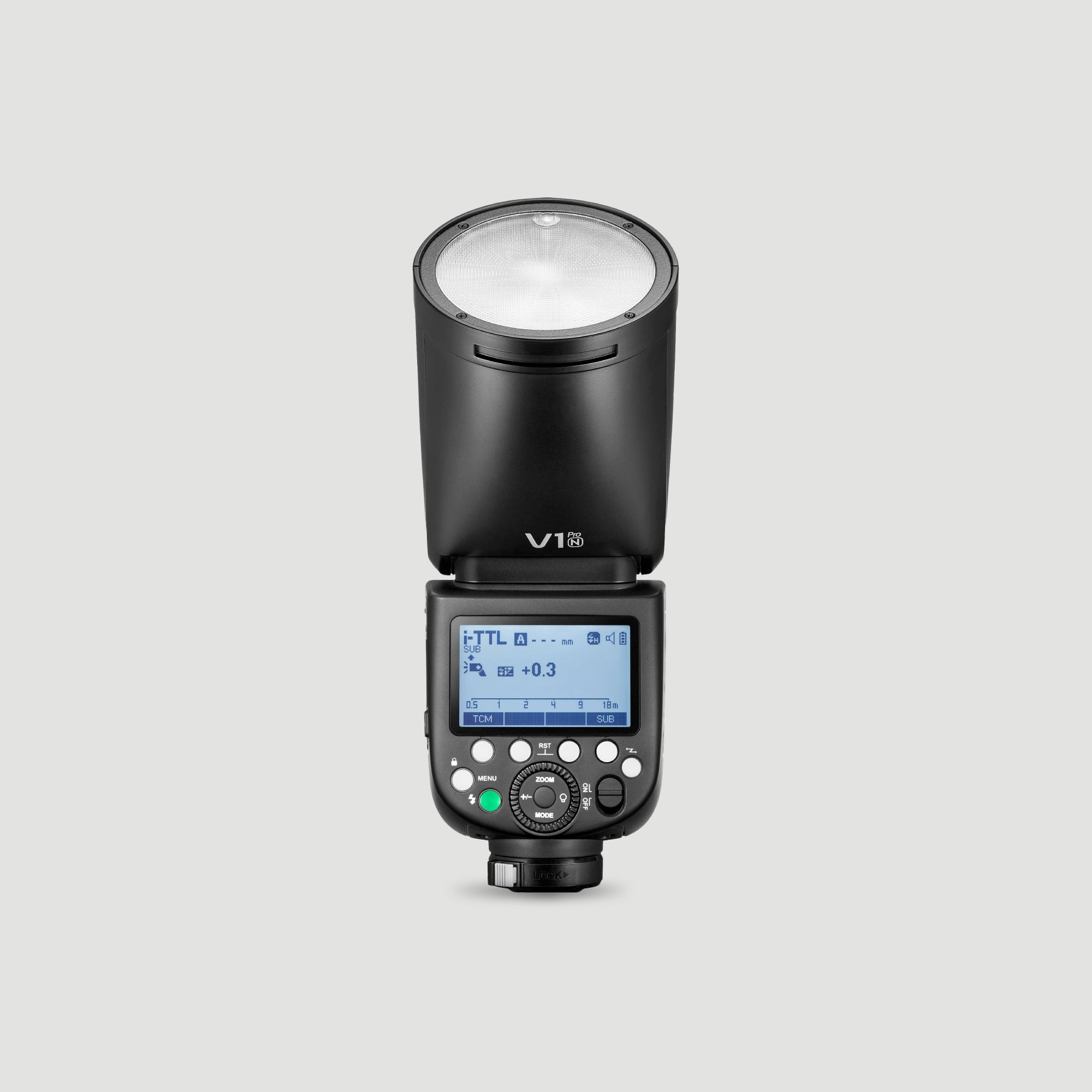 Flash de cámara Godox V1 Pro TTL con cabezal redondo para Nikon
