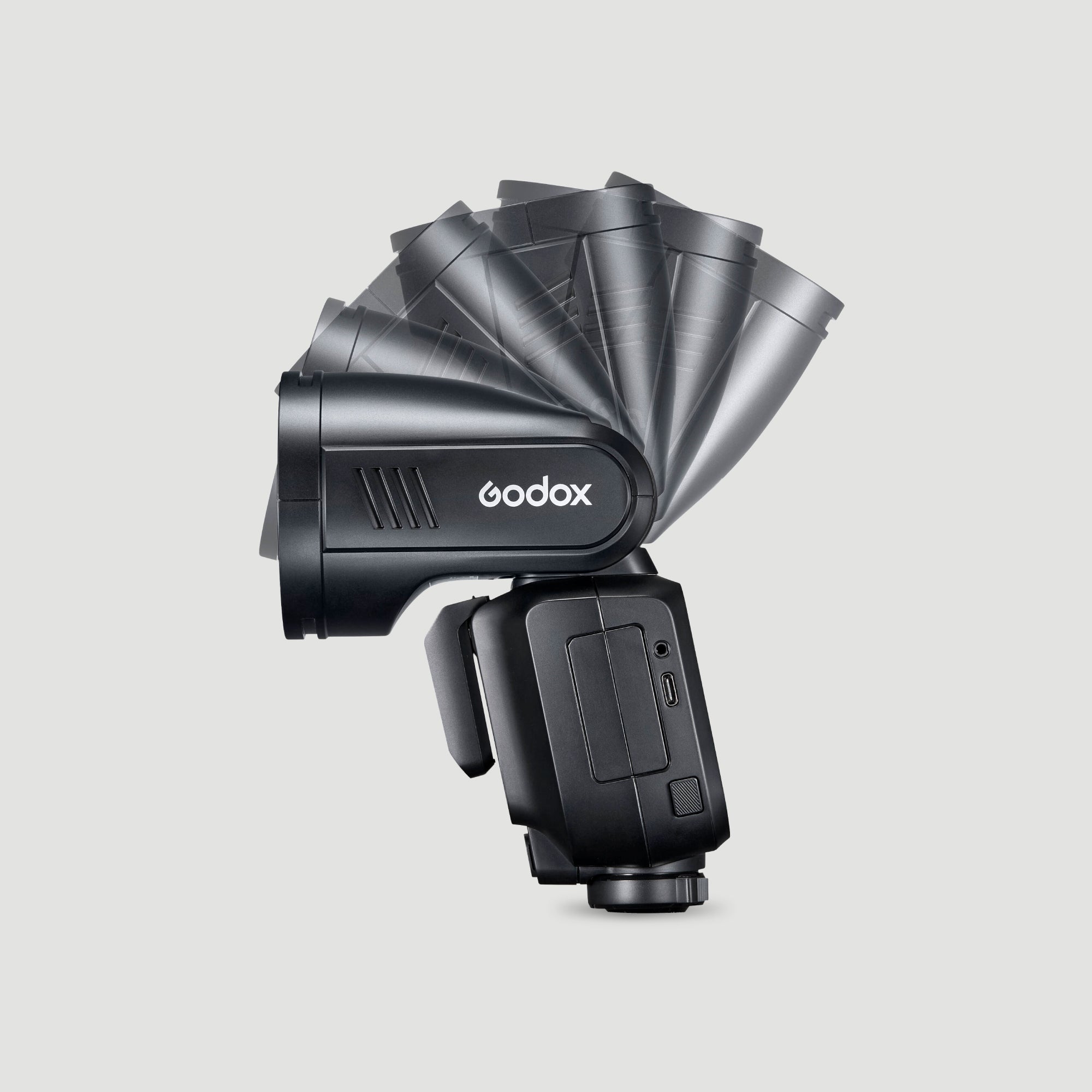 Flash de cámara Godox V100 TTL con cabezal redondo para Canon