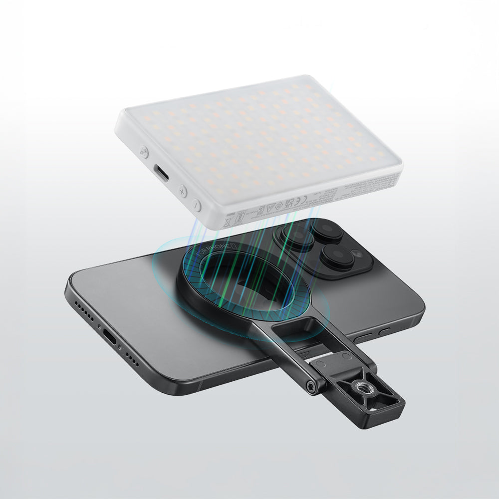 Trípode y Aro magnético Godox AM01 para Panel RGB MA5R y Smartphones Android y Iphone