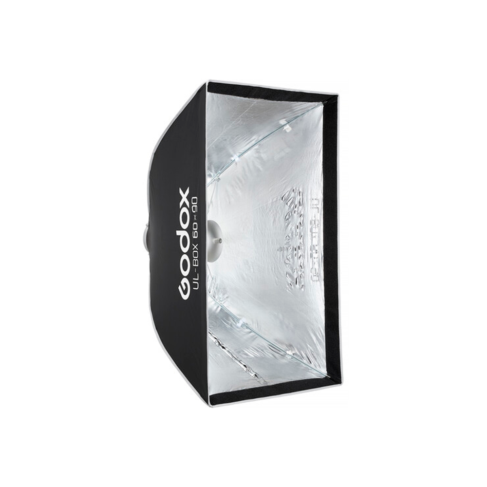 Softbox Godox rectangular UL-BOX6090 de armado rápido de 60 x 90 cm con grilla y anillo adaptador de montura Bowens
