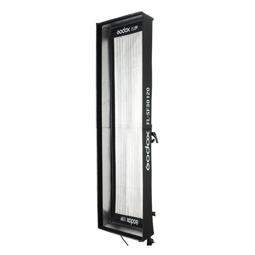 Softbox Godox rectangular FL-SF30120 de 30 x 120 cm con grilla para Panel LED Godox FL150R flexible