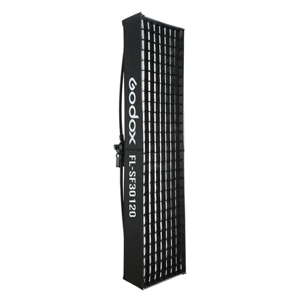 Softbox Godox rectangular FL-SF30120 de 30 x 120 cm con grilla para Panel LED Godox FL150R flexible