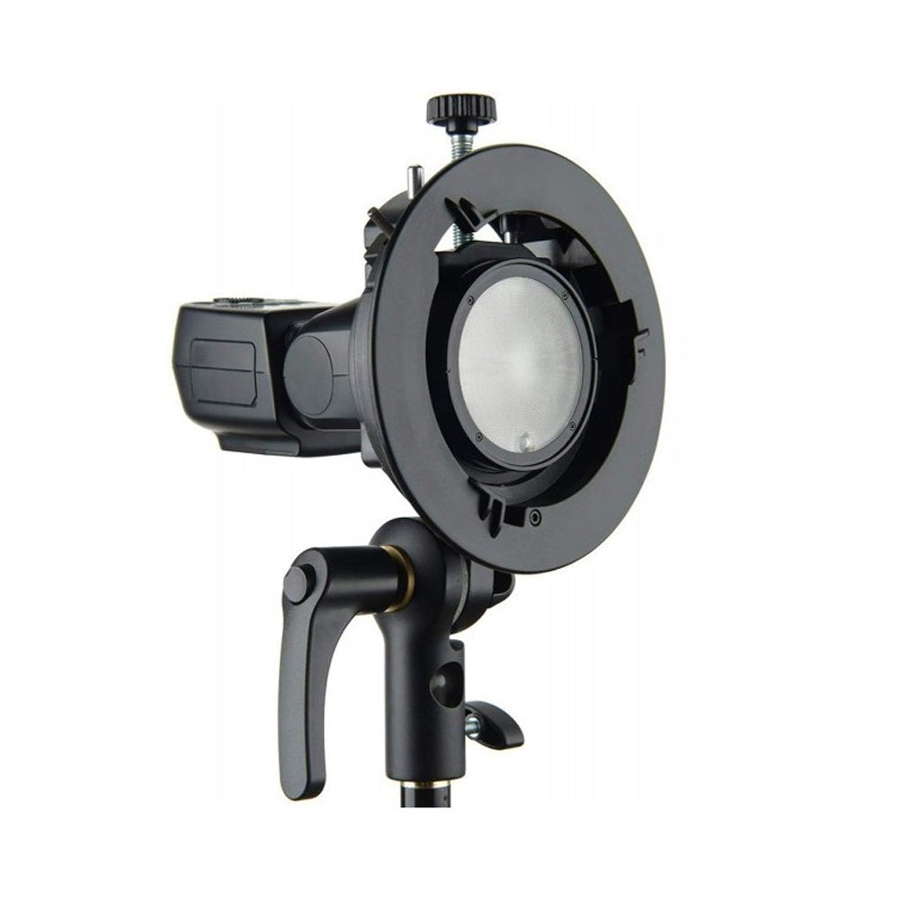 Montura Godox S2 para Flash de Cámara con Cabezal Redondo o Rectangular