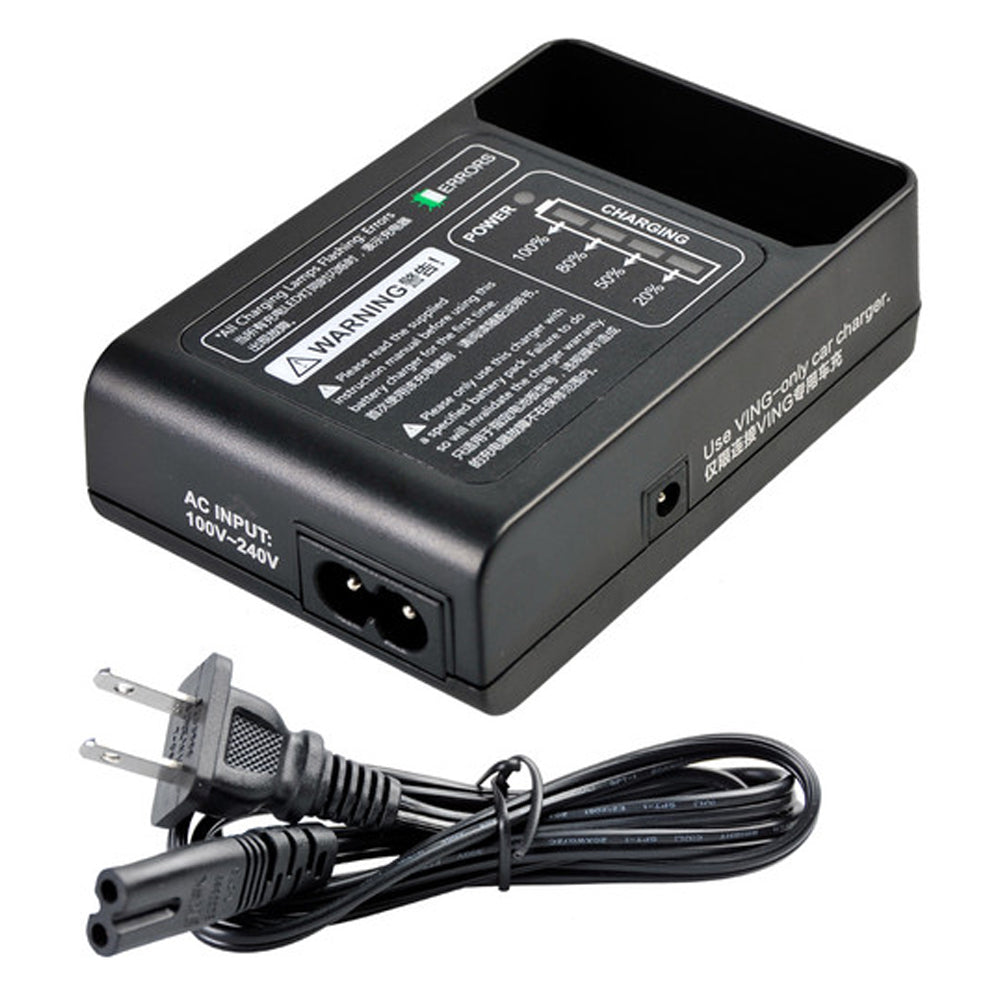 CARGADOR DE BATERIA GODOX VC-18 PARA FLASH DE CAMARA GODOX VING V860
