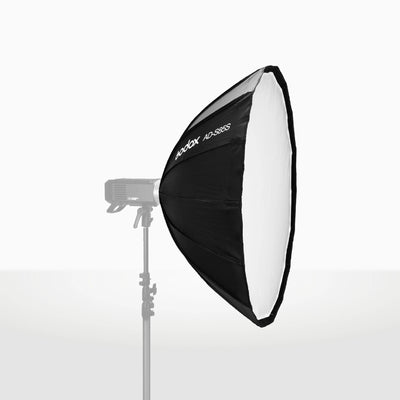 Softbox Godox parabólico AD-S85S de armado rápido de 85 cm para Flash portátil Godox AD400PRO
