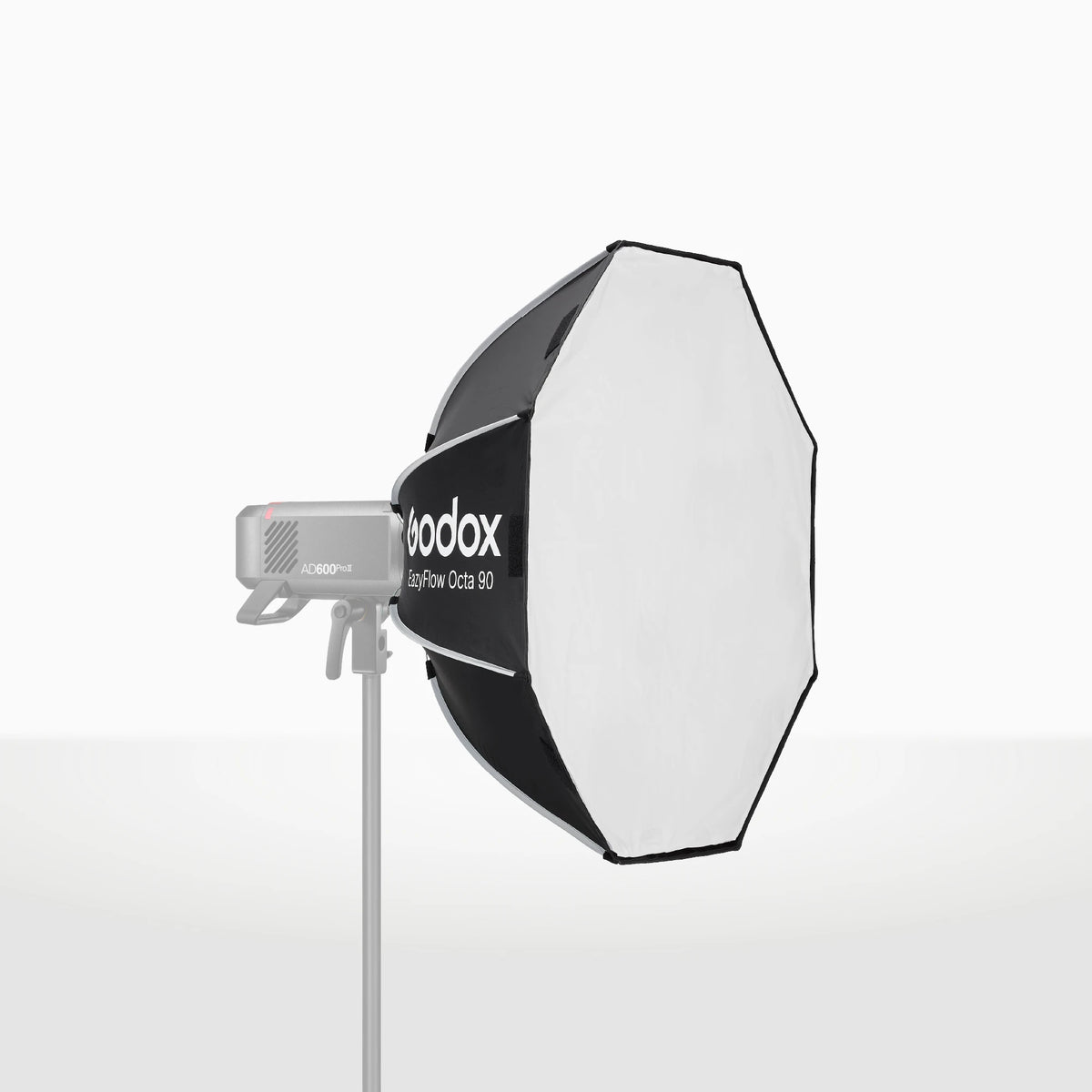 Softbox Godox octagonal EAZYFLOW 90 de 90 cm plegable y armado rápido con anillo de montura Bowens