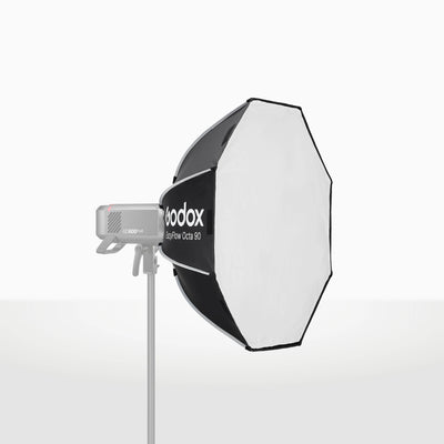 Softbox Godox octagonal EAZYFLOW 90 de 90 cm plegable y armado rápido con anillo de montura Bowens
