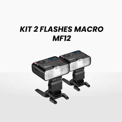 Flash de cámara Macro Godox MF12 kit de dos unidades
