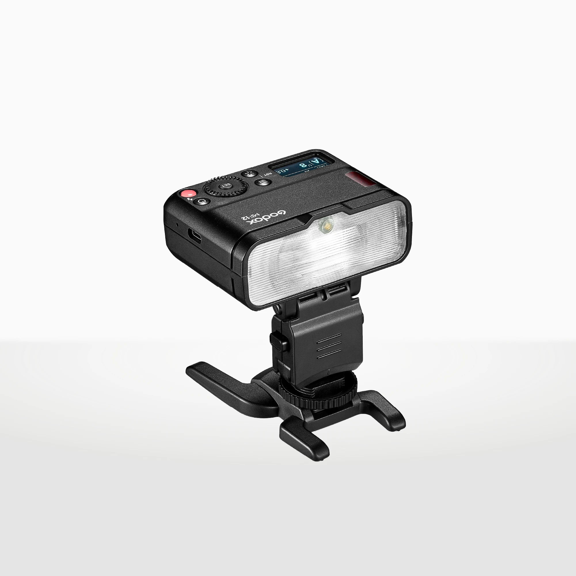 Flash de cámara Macro Godox MF12 TTL compacto