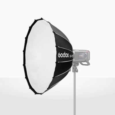 Softbox Godox parabólico QR-P120T de 120 cm y anillo adaptador de montura Bowens