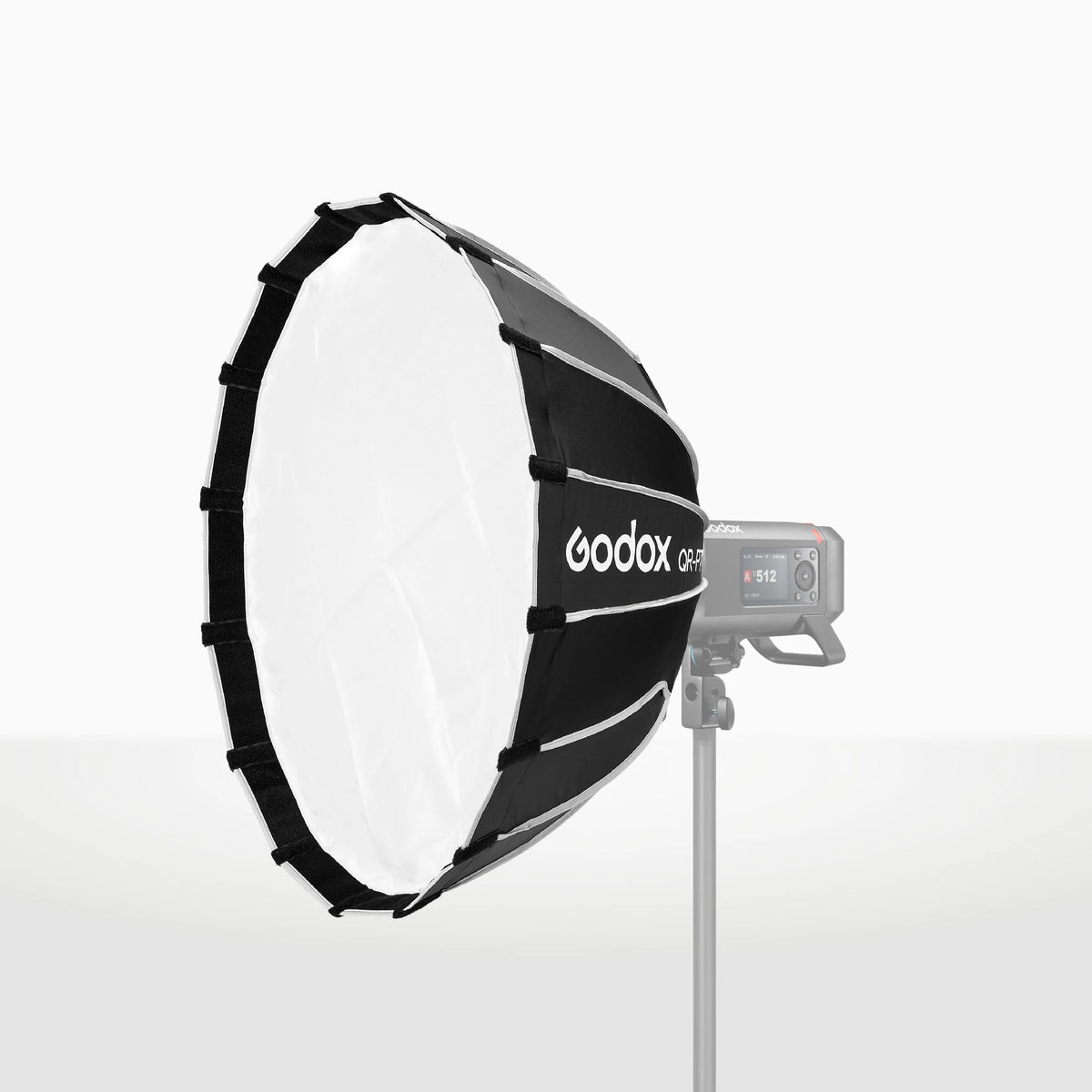 Softbox Godox parabólico QR-P70T de armado rápido de 70 cm y anillo adaptador de montura Bowens