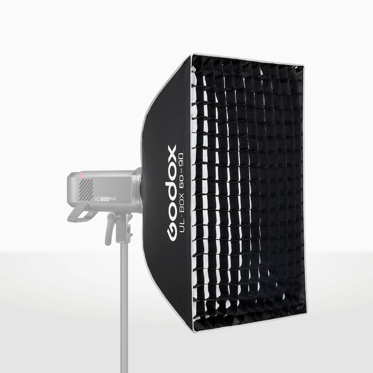 Softbox Godox rectangular UL-BOX6090 de armado rápido de 60 x 90 cm con grilla y anillo adaptador de montura Bowens