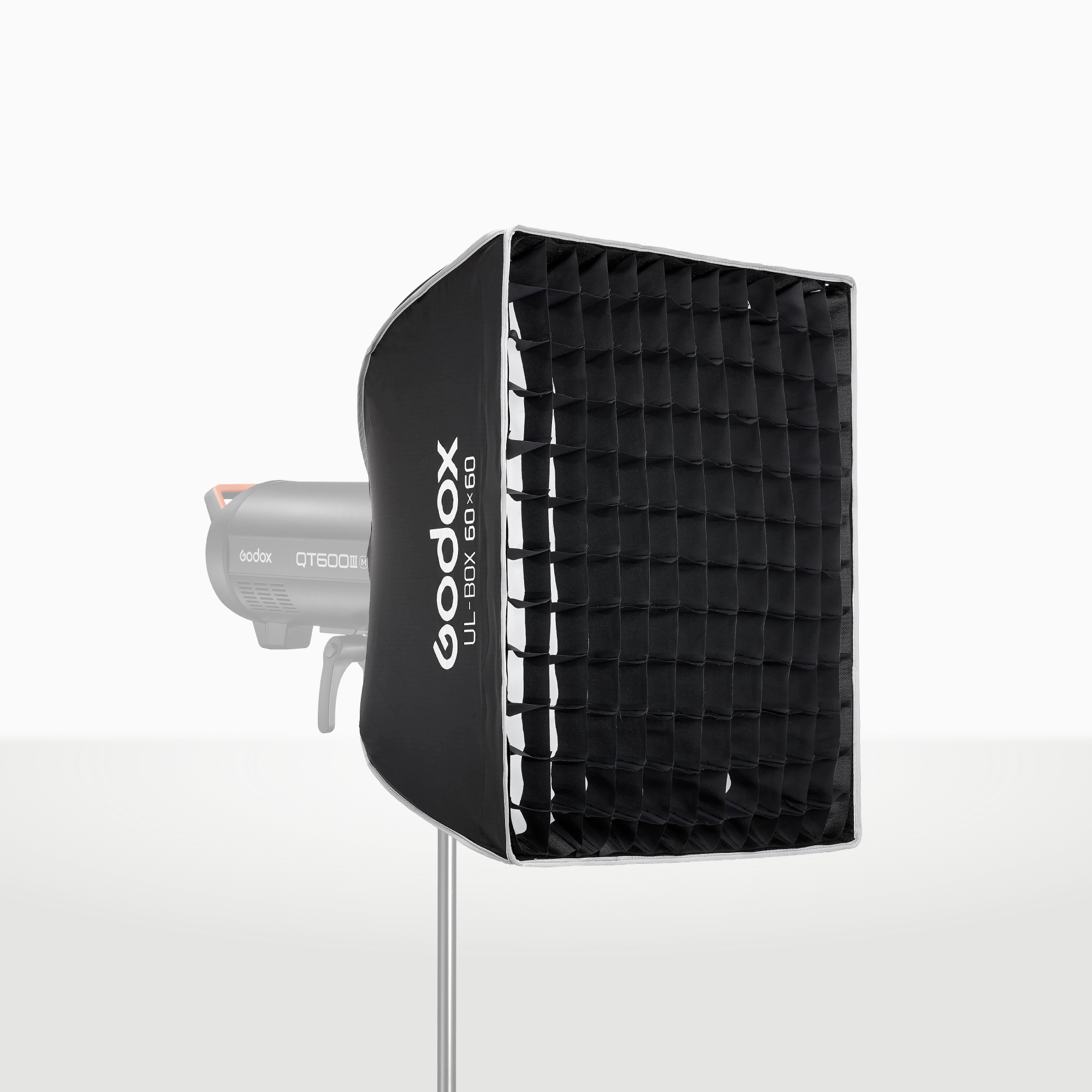 Softbox Godox cuadrado UL-BOX-60 de armado rápido de 60 x 60 cm con grilla y anillo adaptador de montura Bowens