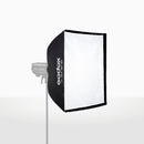 Softbox Godox cuadrado de armado rápido de 90 x 90 cm con grilla y anillo adaptador con montura Bowens Tipo S