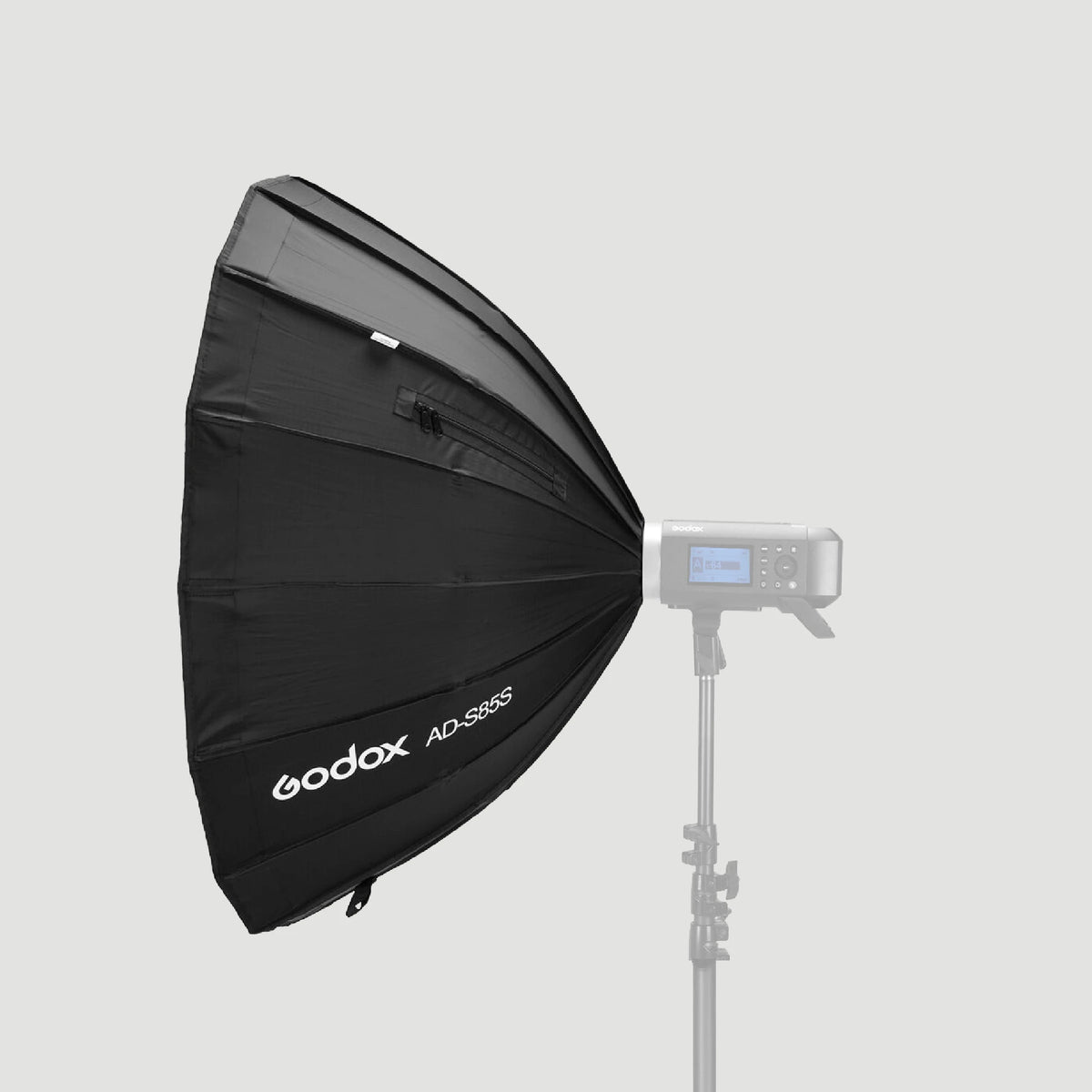 Softbox Godox parabólico AD-S85S de armado rápido de 85 cm para Flash portátil Godox AD400PRO