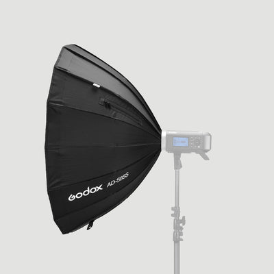 Softbox Godox parabólico AD-S85S de armado rápido de 85 cm para Flash portátil Godox AD400PRO