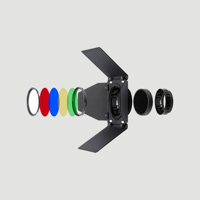 Kit Barndoor con filtros de color para Flash AD300Pro y AD300PRO II