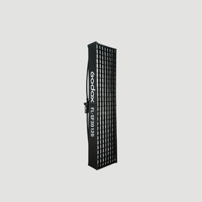 Softbox Godox rectangular FL-SF30120 de 30 x 120 cm con grilla para Panel LED Godox FL150R flexible