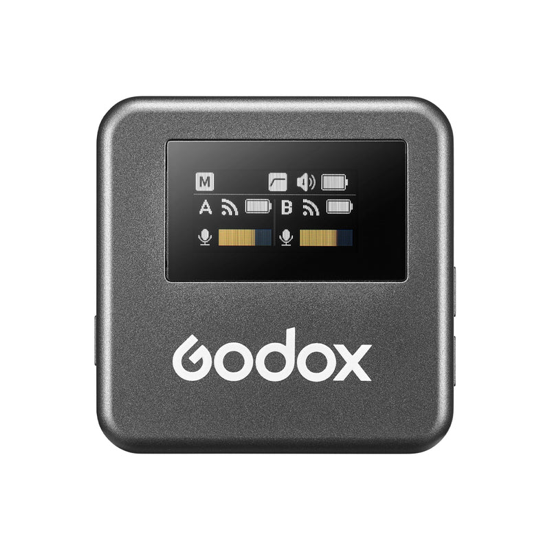 KIT DE DOS MICROFONOS PECHEROS INALAMBRICOS GODOX MAGIC XT1 C PARA CAMARAS Y SMARTPHONES CON ADAPTADOR USB-C