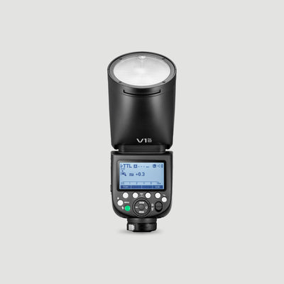 Flash de cámara Godox V1 Pro TTL con cabezal redondo para Nikon