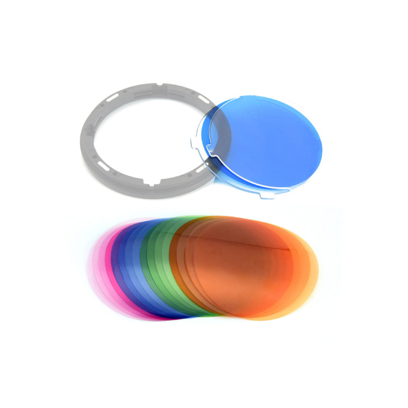 FILTROS DE TEMPERATURA DE COLOR GODOX V-11T PARA FLASHES DE CABEZAL REDONDO