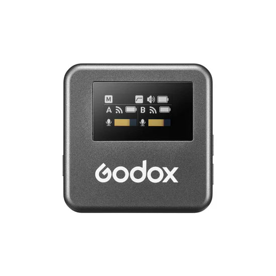 KIT DE DOS MICROFONOS PECHEROS INALAMBRICOS GODOX MAGIC XT1 C PARA CAMARAS Y SMARTPHONES CON ADAPTADOR USB-C