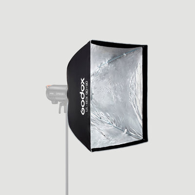 Softbox Godox cuadrado UL-BOX-90 de armado rápido de 90 x 90 cm con grilla y anillo adaptador de montura Bowens