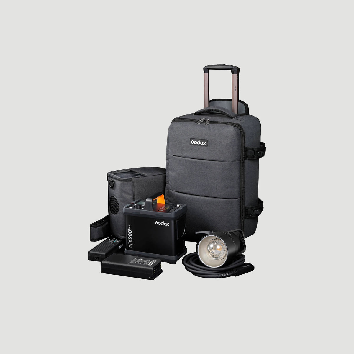 Kit Flash portátil Godox AD1200Pro de 1200W con Batería y maleta de transporte