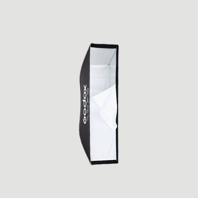 Softbox Godox rectangular UL-BOX-30120 de armado rápido de 30 x 120 cm con grilla y anillo adaptador de montura Bowens
