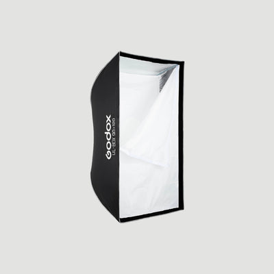 Softbox Godox rectangular UL-BOX-90120 de armado rápido de 90 x 120 cm con grilla y anillo adaptador de montura Bowens