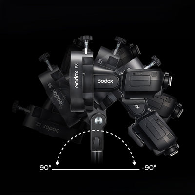 Adaptador a Bowens Godox S3 para Flashes o LEDs con Cabezal Redondo o Rectangular