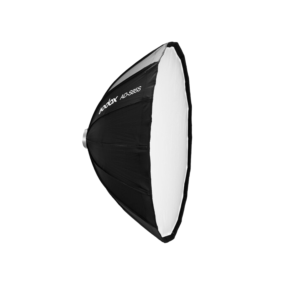 SOFTBOX PARABOLICO GODOX DE 85CM PARA FLASH PORTABLE GODOX WITSTRO AD400PRO DE 400W PORTATIL Y TODO EN UNO