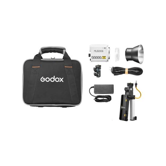 LUZ LED GODOX ML60II BICOLOR CON KIT SUJETADOR DE BATERIA AK-B01
