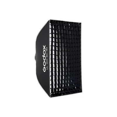 Softbox Godox rectangular UL-BOX6090 de armado rápido de 60 x 90 cm con grilla y anillo adaptador de montura Bowens