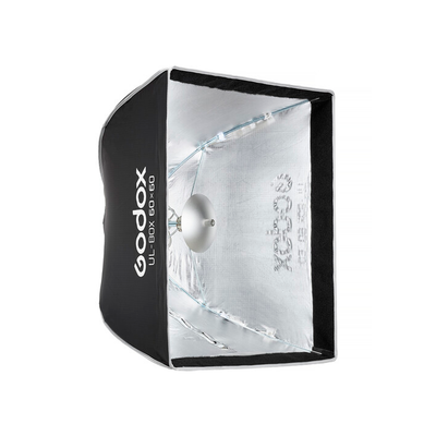 Softbox Godox cuadrado UL-BOX-60 de armado rápido de 60 x 60 cm con grilla y anillo adaptador de montura Bowens