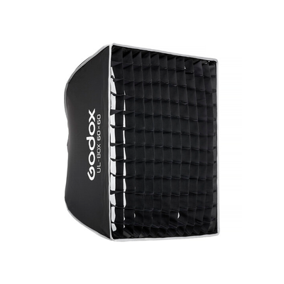Softbox Godox cuadrado UL-BOX-60 de armado rápido de 60 x 60 cm con grilla y anillo adaptador de montura Bowens