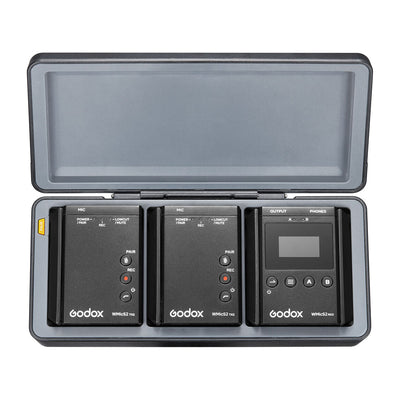 KIT DE DOS MICROFONOS PECHEROS INALAMBRICOS GODOX WMICS2 PARA CAMARAS