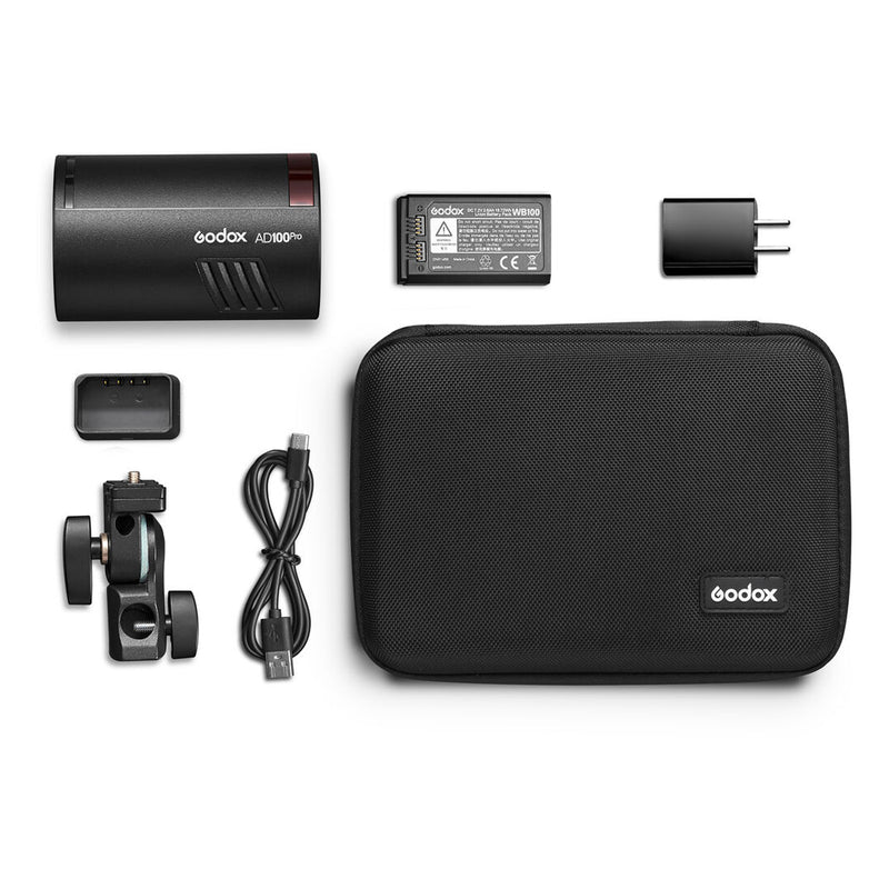 FLASH PORTABLE GODOX AD100PRO DE 100W DE BOLSILLO