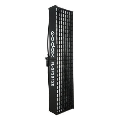 Softbox Godox rectangular FL-SF30120 de 30 x 120 cm con grilla para Panel LED Godox FL150R flexible