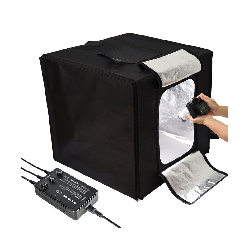CAJA DE PRODUCTO GODOX CON LUZ LED DE 60X60X60CM (TRIPLE TIRA LED)
