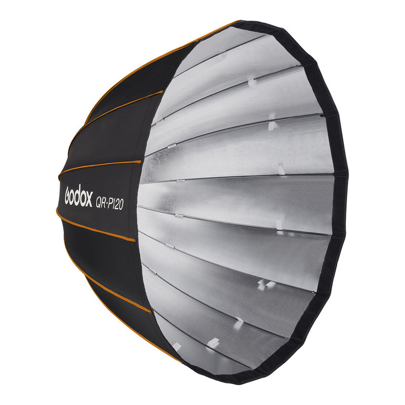 SOFTBOX PARABOLICO GODOX DE ARMADO RAPIDO DE 120CM CON MONTURA TIPO S