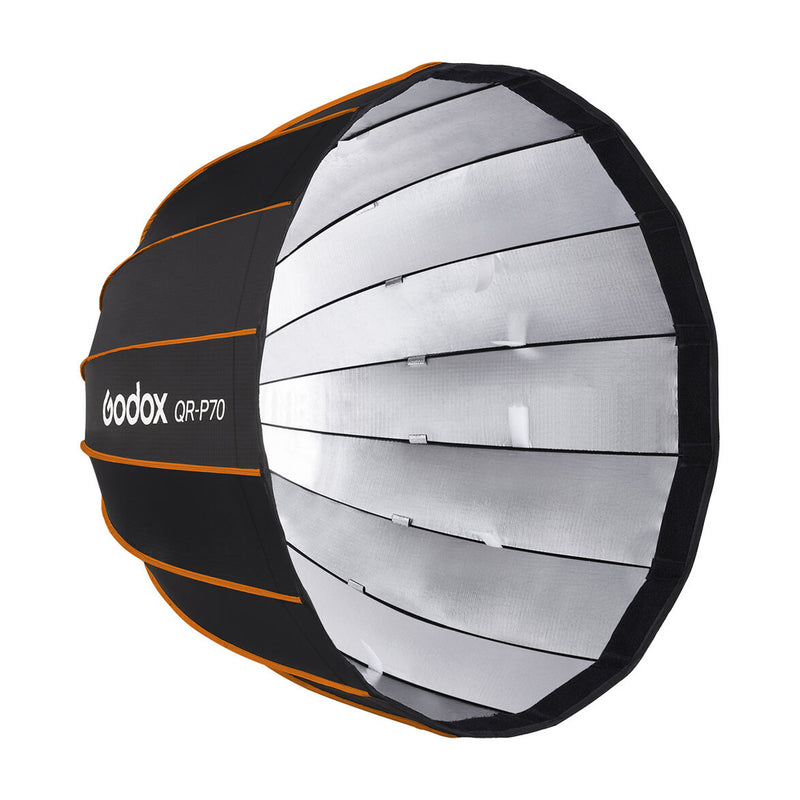SOFTBOX PARABOLICO GODOX DE ARMADO RAPIDO DE 70CM CON MONTURA TIPO S