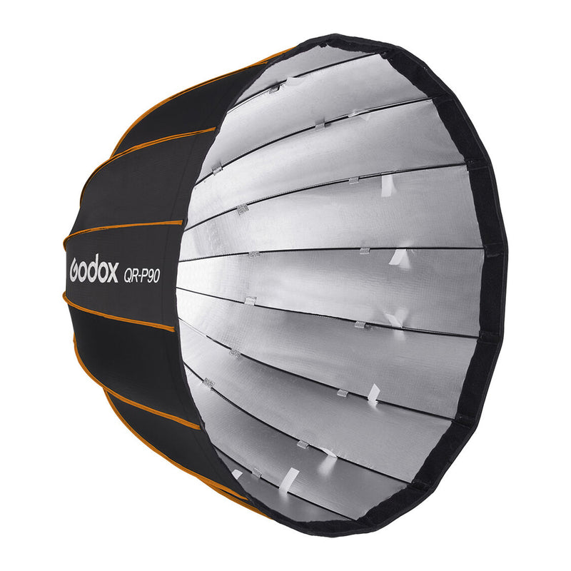 SOFTBOX PARABOLICO GODOX DE ARMADO RAPIDO DE 90CM CON MONTURA TIPO S